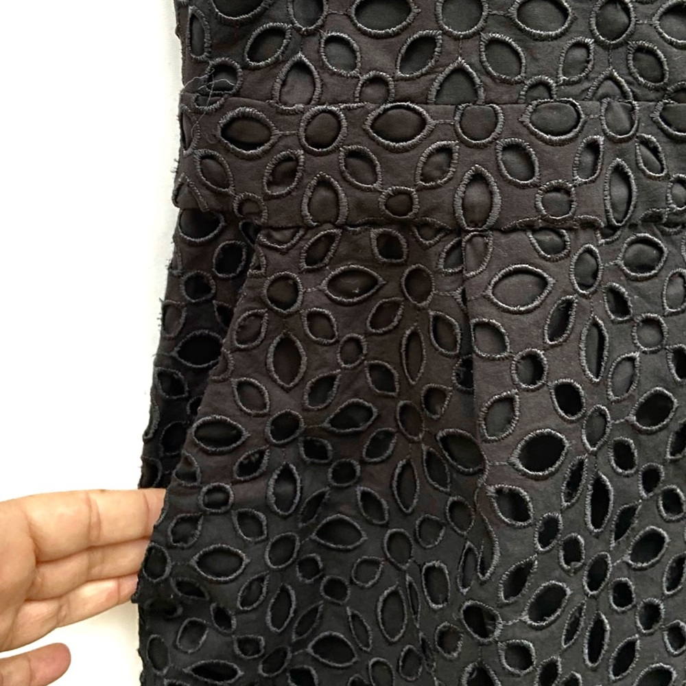 J. Crew Eyelet Ruffle Cropped Wide Leg Jumpsuit - Picture 8 of 10